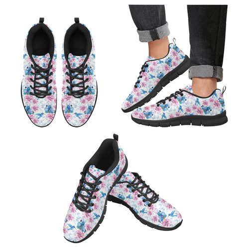 Hummingbird Pattern Print Design 02 Men's Breathable Sneakers ( Model 055)