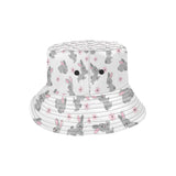 Watercolor cute rabbit pattern Unisex Bucket Hat