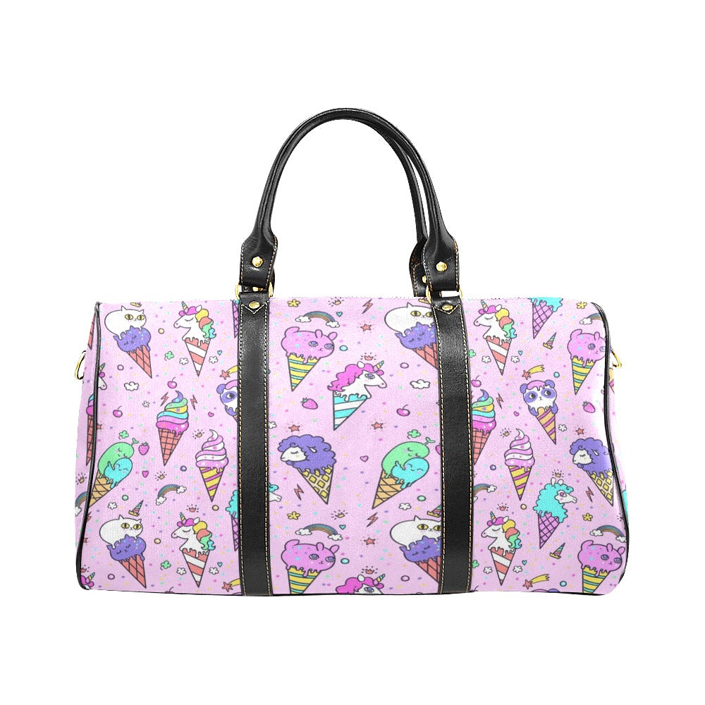 Cute ice cream cone animal pattern Travel Bag