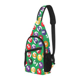 Billiard Ball Pattern Print Design 02 All Over Print Chest Bag