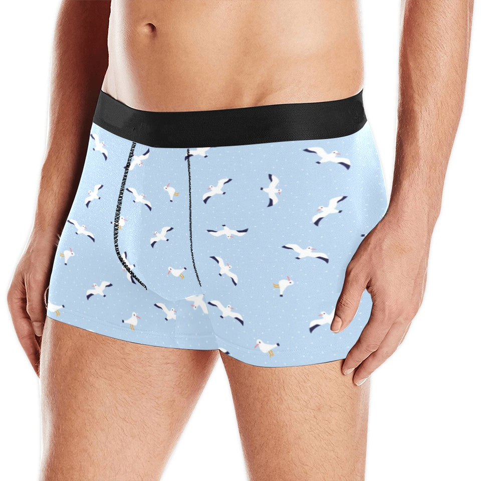 Seagull Pattern Print Design 02 Men's All Over Print Boxer Briefs Men's Underwear