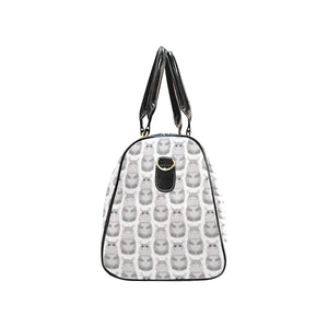 Hippopotamus Pattern Print Design 05 Travel Bag