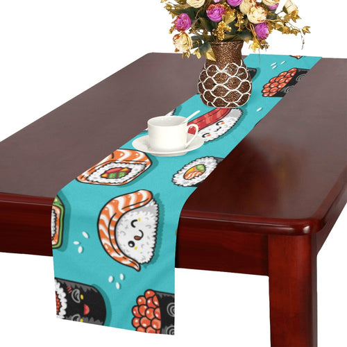 Cute sushi pattern Table Runner
