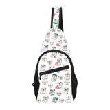 English Bulldog Pattern Print Design 03 All Over Print Chest Bag