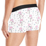 Cute poodle dog star pattern Men's All Over Print Boxer Briefs Men's Underwear