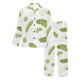 Cucumber sketch pattern Men's Long Pajama Set