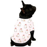Cute Shiba Inu Dog Apple pattern All Over Print Pet Dog Round Neck Fuzzy Shirt