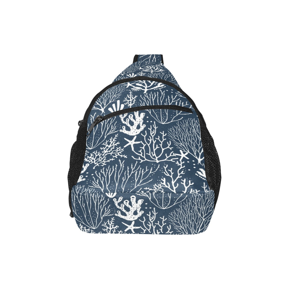Coral Reef Pattern Print Design 05 All Over Print Chest Bag
