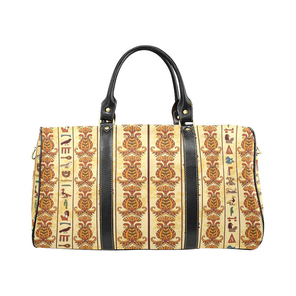 Egypt Hieroglyphics Pattern Print Design 04 Travel Bag