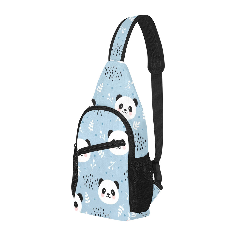 Cute panda pattern All Over Print Chest Bag