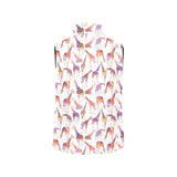 Giraffe Pattern Print Design 02 Women's Padded Vest