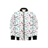 Surfboard Pattern Print Design 04 Kids' Boys' Girls' Bomber Jacket