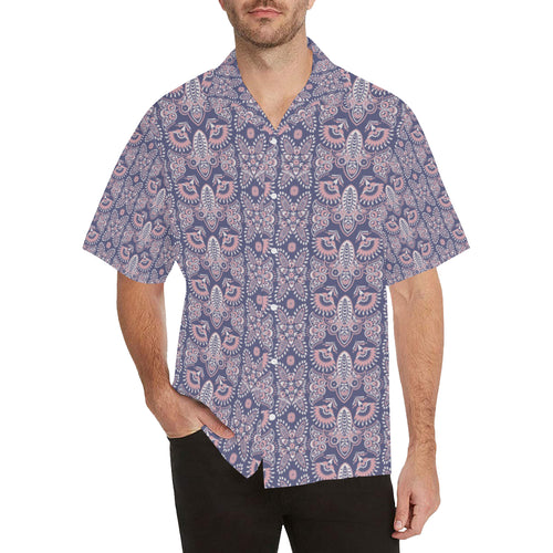 Indian Batik Style pattern Men's All Over Print Hawaiian Shirt