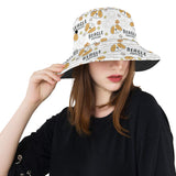 Cute beagle dog pattern background Unisex Bucket Hat