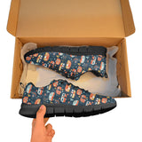 Camper Van Pattern Print Design 05 Men's Breathable Sneakers ( Model 055)