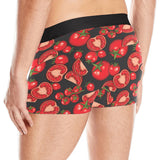 Tomato black background Men's All Over Print Boxer Briefs Men's Underwear