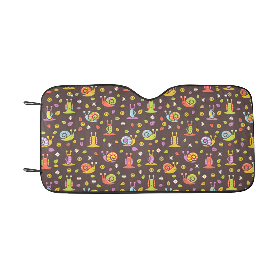 Snail Pattern Print Design 02 Car Sun Shade