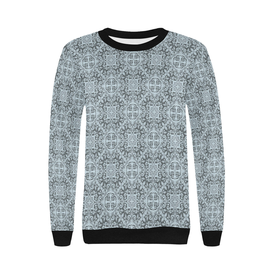 Traditional indian element pattern Women's Crew Neck Sweatshirt