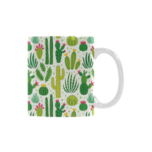 Cactus pattern copy Classical White Mug (Fulfilled In US)