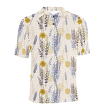 Lavender modern pattern blackground Men's All Over Print Polo Shirt