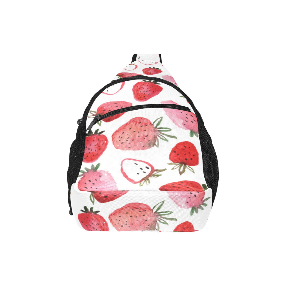 watercolor hand drawn beautiful strawberry pattern All Over Print Chest Bag