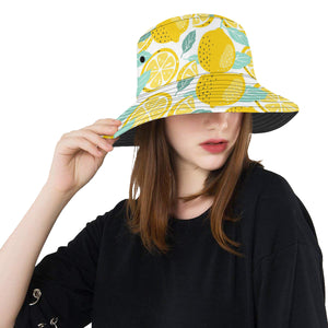 lemon design pattern Unisex Bucket Hat