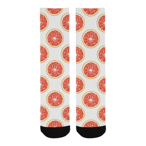 Grapefruit pattern Crew Socks