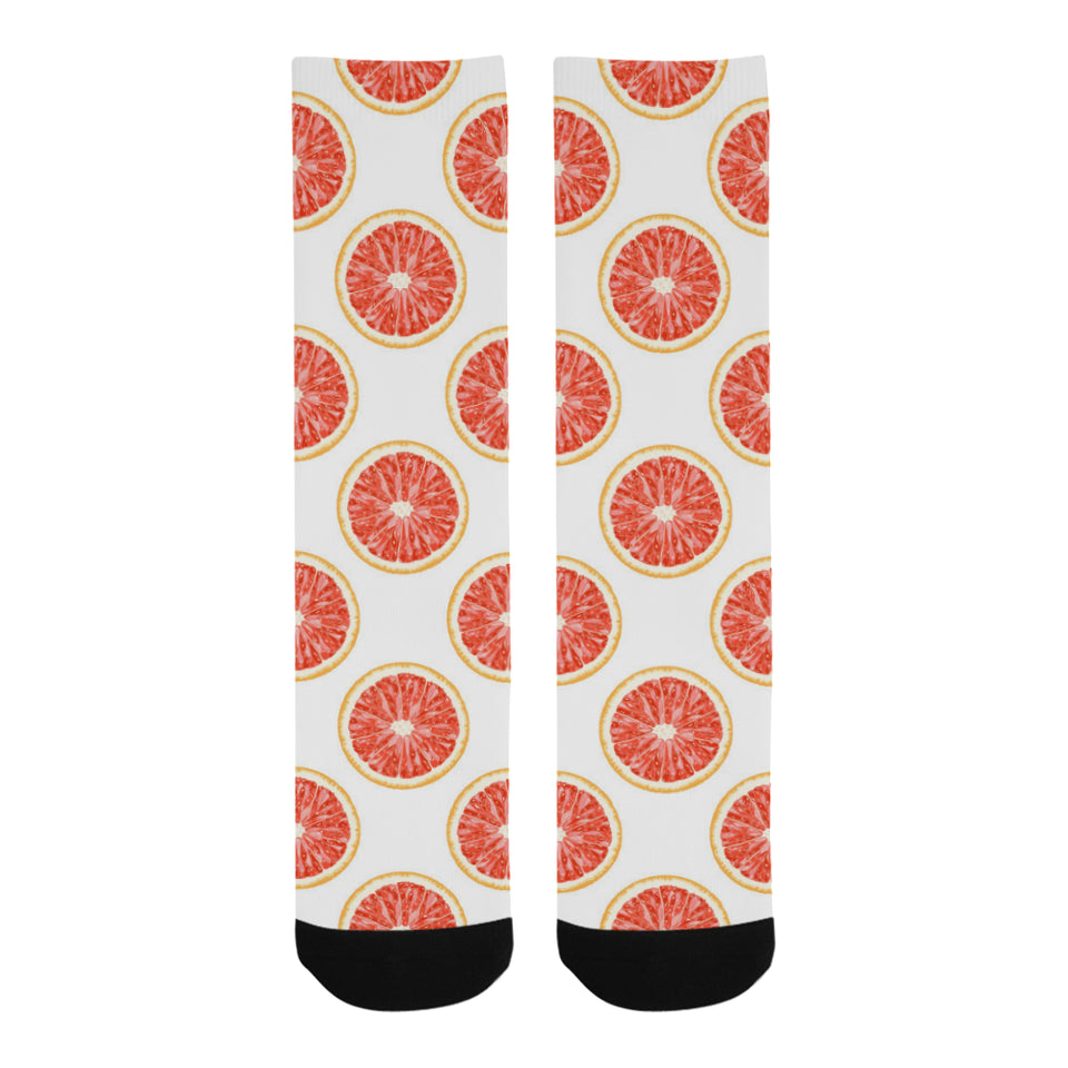 Grapefruit pattern Crew Socks
