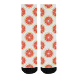 Grapefruit pattern Crew Socks