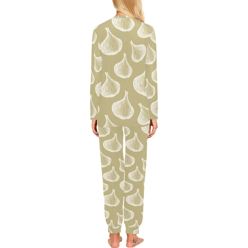 Garlic design pattern Women's All Over Print Pajama Set