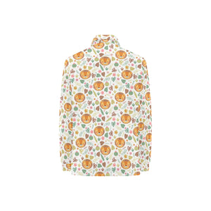 Lion Pattern Print Design 04 Women's Long Sleeve Polo Shirt