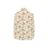 Lion Pattern Print Design 04 Women's Long Sleeve Polo Shirt