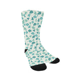 Green ginkgo leaves pattern Crew Socks