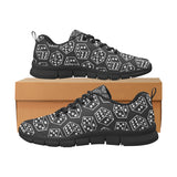 Dice Pattern Print Design 01 Men's Breathable Sneakers ( Model 055)