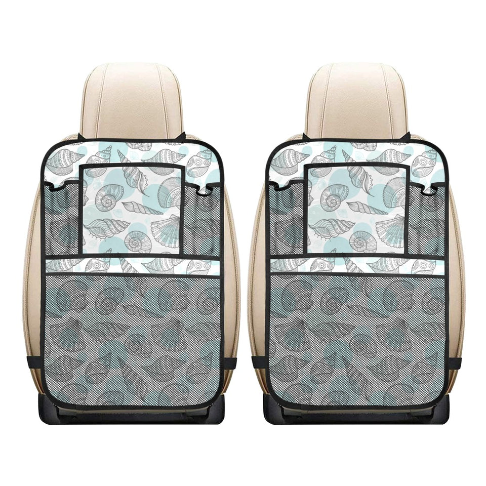 Shell polynesian tribal Car Seat Back Organizer