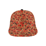 Fire flame pattern All Over Print Snapback Cap