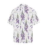 lavender flower design pattern Men's All Over Print Hawaiian Shirt