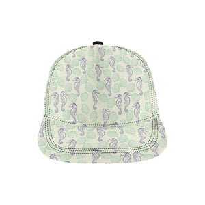 Seahorse shell pattern All Over Print Snapback Cap