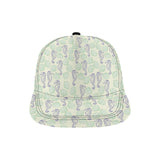 Seahorse shell pattern All Over Print Snapback Cap