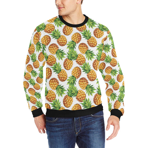 Pineapples design pattern Men's Crew Neck Sweatshirt