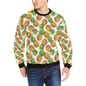 Pineapples design pattern Men's Crew Neck Sweatshirt