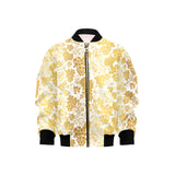 Gold grape pattern Kids' Boys' Girls' Bomber Jacket