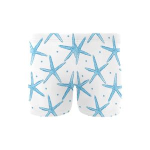 Watercolor starfish pattern Men's Swimming Trunks