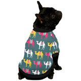 Camel pattern All Over Print Pet Dog Round Neck Fuzzy Shirt