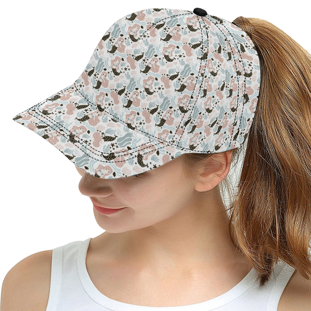 cute mermaid pattern All Over Print Snapback Cap