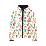 Color cute owl pattern Kids' Boys' Girls' Padded Hooded Jacket