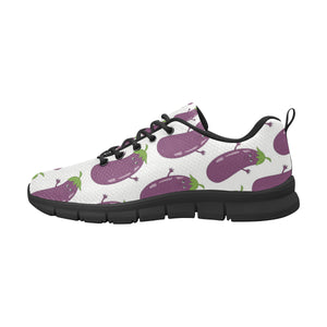 Eggplant Pattern Print Design 01 Men's Breathable Sneakers ( Model 055)