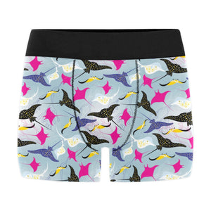 Stingray Pattern Print Design 01 Men's All Over Print Boxer Briefs Men's Underwear
