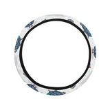 Pigeon Pattern Print Design 02 Car Steering Wheel Cover