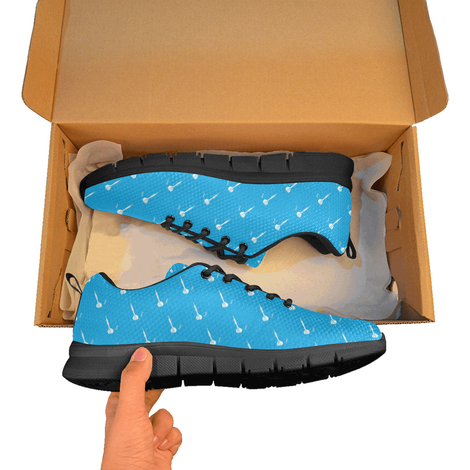 Darts Pattern Print Design 05 Men's Breathable Sneakers ( Model 055)